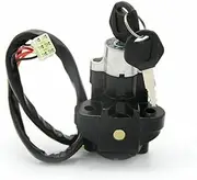 MZBZUTEDEE Motorcycle Parts Ignition Switch Key Fit for Suzuki GSX1200 GSXR600 GSXR750 SV650 GSXR1000 GSX1400 37100-46E21 Electric Door Iocks
