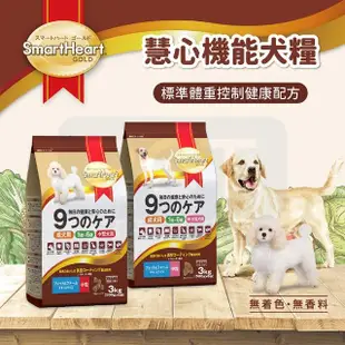 【SmartHeart GOLD 慧心機能】犬糧-標準體重控制健康配方-中粒 3KG(狗糧/成犬/中顆粒)