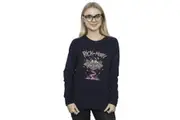 Rick And Morty Womens/Ladies Pink Spaceship Sweatshirt (Navy Blue) - UTBI33666