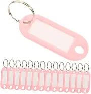 CATIEBYE 30pcs Key Plate Hanging Suitcase Luggage Pink Luggage Tabs Portable Key Tags Convenient Label Tags Label Keychain Pink Abs