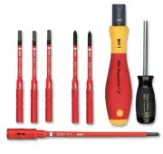 1PC Wiha 28791 Insulated TorqueVario 8Pc Screwdriver Set 10-50 InLbs