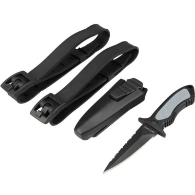 Brand New Cressi Grip Dive Knife - Spear Black for Spearfishing or Diving