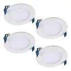 HALO 4-Pack HLB 4 in. Color Selectable Canless Recessed Integrated LED Light