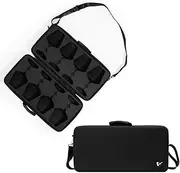 [VINOPIE] 4pcs Wine Glass Case Carrier – Durable Travel Case with EVA Foam Inserts, Fits Zalto, Spiegelau, Gabriel Gold Series, Josephine Series (Glasses Not Included)
