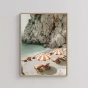 Amalfi Coast Umbrellas Slim Aarons Poster Premium Quality Choose your Size