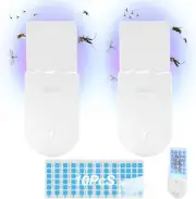 Fly Swatter Mosquito Killer Indoor Gnat Moth Bug Zapper with UV Night Light 2 Pa