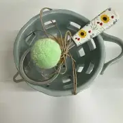Mud Pie E2 Botanica Berry Strainer Set, Basket 3.5" x 5.5" kitchen colander