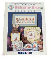 Welcome Baby DIMENSIONS Cross Stitch Pattern Leaflet #130 Linda Gillum 1987