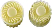 Generic Pineapple Tart Cookie Cutter, Round, 4.5 cm, 100 Pack, Light Yellow, Non-stick, Dishwasher Safe, Durable, Floral Theme