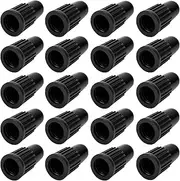Black Presta Valve Caps - Plastic Tubeless Tire Caps Air Dust Stem Covers for Bicycle, MTB Mountain Bike, Road Bike (20 Pack)