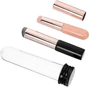 LRXIYODE 2Pcs Silicone Nail Brush Applicator Gradient Gel Tool for Nail Art Soft Head Brush for Easy Application for Beginners Professionals Colors