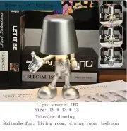Touch Desk Lamp, Study Room, Bedside Lamp, Decorative Lamp USB Charge Silver A