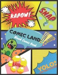 在飛比找博客來優惠-Comic Land - Blank Comic Book: