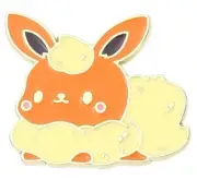 Pokemon Flareon Eevee Cute Custom Enamel Pin Brooch Nintendo Anime
