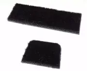 Archery 2 PC BLACK HAIR RUG CARPET BOW ARROW REST - STICK ON Recurve LongBows