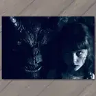 MAGNET Girl Monster Creepy Unusual Weird Scary Pet Nightmare Imaginary Friend