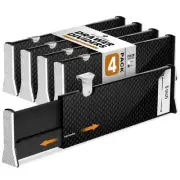 Deep Drawer Dividers 4 Pack, 5 Inch Tall, 13-22 Inch Long Expandable, Adjusta...