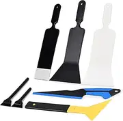 EHDIS Vinyl Wrap Tool Kit with Window Tint Bulldozer Squeegee Long Handle Scrubber Paddle Squeegee,Small Quarter Window Scraper for Car Wrapping,Graphics,Decal Installation
