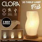 CLORA Table Bedside Lamp Night Light Nightstand Atmosphere Portable Home Decor