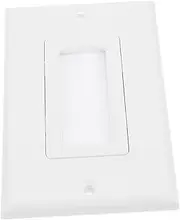 DOITOOL Cable Pass Through Insert Wall Plate Brush for Tv Speaker Coaxial Cable Management for Wall Mount Tv Abs