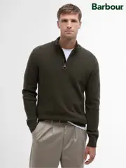 Barbour® Green Holden Half Zip Jumper (F40697) | $339