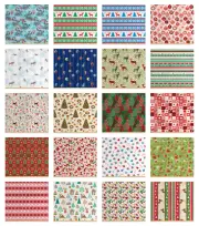 Ambesonne Christmas Fabric by the Yard Decorative Upholstery Home Accents