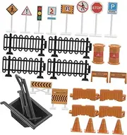 HONITANO Interactive Traffic Signs Toy Set 30pcs Boys and Girls Learning Toys Safe Educational Play
