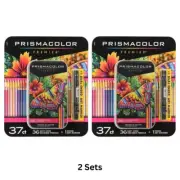 Prismacolor Premier Soft Core Colored Pencils, 37 Assorted + Chisel Art Marker