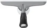 MR.SIGA Multi-Purpose Silicon Squeegee for Window, Glass, Shower Door, Car Windshield, Heavy Duty Window Scrubber, Includes Suction Hook, 10 inch, Grey & Black, 1 Pack
