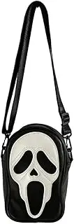 [CazDopaM] Lovely Ghost Face Purse,PU Ladies Handbag Scream Purse scream ghost face bag
