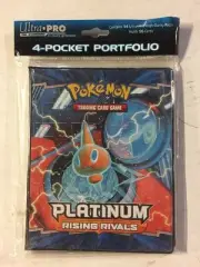Pokemon Ultra-pro 4 Pocket Binder For Rising Rivals Set, Holds 80 Cards TCG CCG