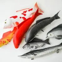 在飛比找樂天市場購物網優惠-仿真魚假魚鯉魚錦鯉海豚模型 Lmdec高仿真蔬果PU魚餐廳廚