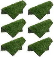 Hohopeti 6Pcs Chicken Nest Pads Washable Artificial Grass Rug for Nesting Boxes Durable Plastic Mats for Chicken Coop Bedding Prevents Egg Breakage