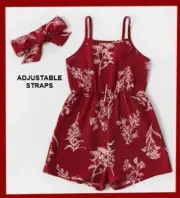 GIRLS NWT LEOPARD PRINT ROMPER - SZ. 2 & 3/4
