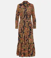[Etro] Etro Paisley cotton midi dress AU 14 multicoloured