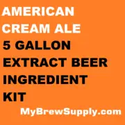 American Cream Ale Homebrew 5 Gal Beer Extract Ingredient Kit - My Brew Supply