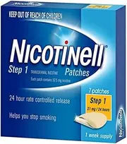 Nicotinell Step 1 Transdermal 21mg Nicotine Patch 7-Pieces Set