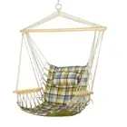 Backyard Expressions Reversible Hanging Rope Swing - Max 275 Lbs - Wooden Spr...