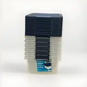 Clear Stackable Storage Container Bin, 15 Quart (8 Pack)