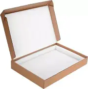 Laptop Shipping Boxes Cardboard Box Secure Mailer White(Small)