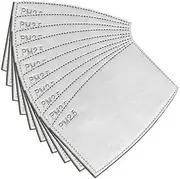 TopMatch-Au 34pcs Activated Carbon Face Mask Filters, PM2.5 Protection, Black, One Size