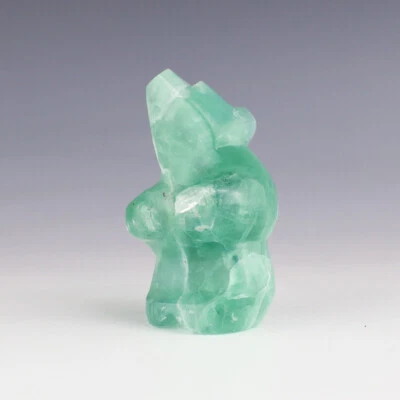 NATIVE AMERICAN ZUNI FLUORITE BEAR FETISH BY KENRIC LAIWAKETE ZUNI