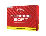 Callaway Golf Ball CHROME SOFT 24 360 YLW STRIPE 3 Piece Construction 360° Yello