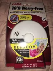 Kidde Worry free Smoke Alarm Bedroom New P3010B Voice alarm 10 year battery