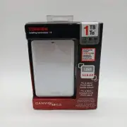New Toshiba Portable Canvio 3.0 Plus 1TB USB 3.0 HDD v63600-c