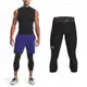 Under Armour 安德瑪 緊身褲 HG Armour Leggings 男款 黑灰 快乾 七分 籃球 運動 束褲 1361588001