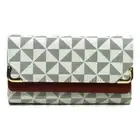 Monogram Tri-fold Clutch Wallet Cell Phone Wallet