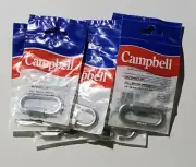 Lot Of 8 Campbell B7645126 Chain 1/4" Zinc Plated Steel Quick Link - 880 Lbs