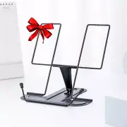 Adjustable Metal Book Stand Desk Reading Book Holder for Textbooks Tablet