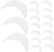 [GLSTOY] 20pcs Hard Hat Insert Replacement for DIY Baseball Cap Brim Liners Flexible Plastic for Sun Protection Breathability and Modern Style Any Outfit White